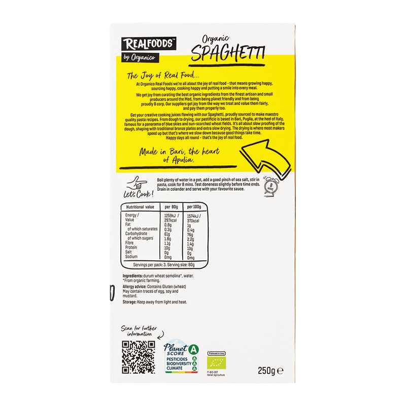 Organic Spaghetti Pasta