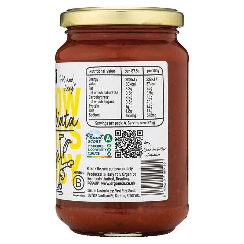 Organic Arrabbiata Sauce