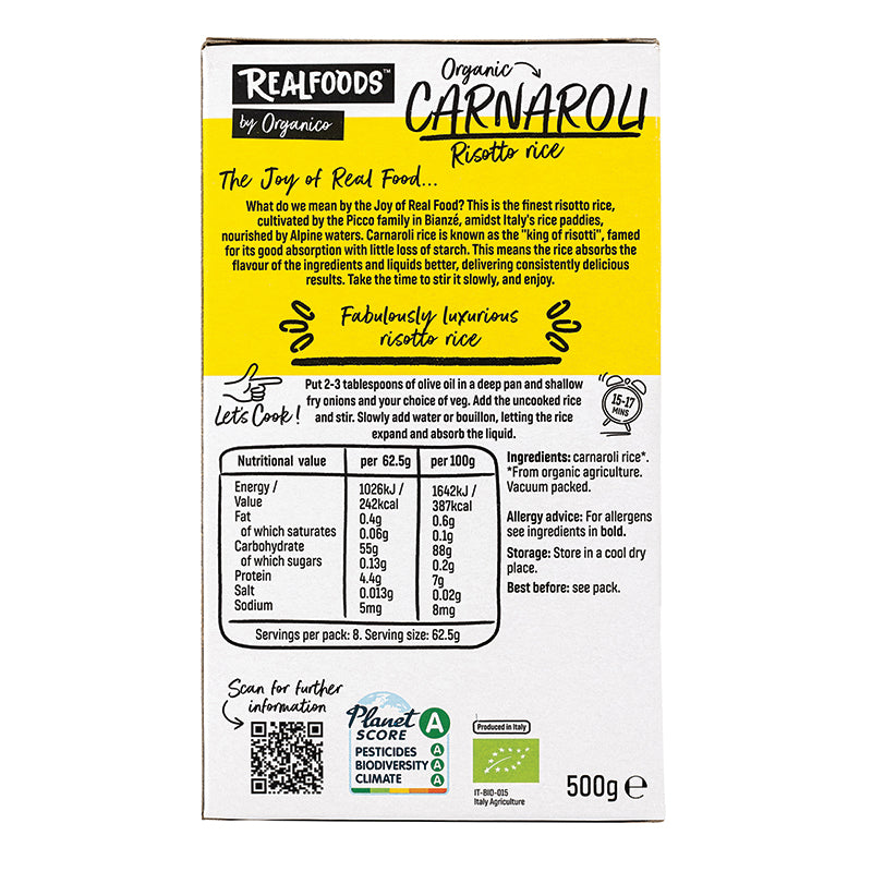 Organic Carnaroli Risotto Rice