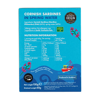 Cornish Sardines in Spring Water