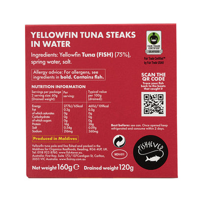 Fair Trade Yellowfin Tuna in Water