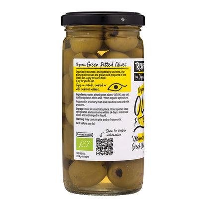 Organic Green Pitted Olives