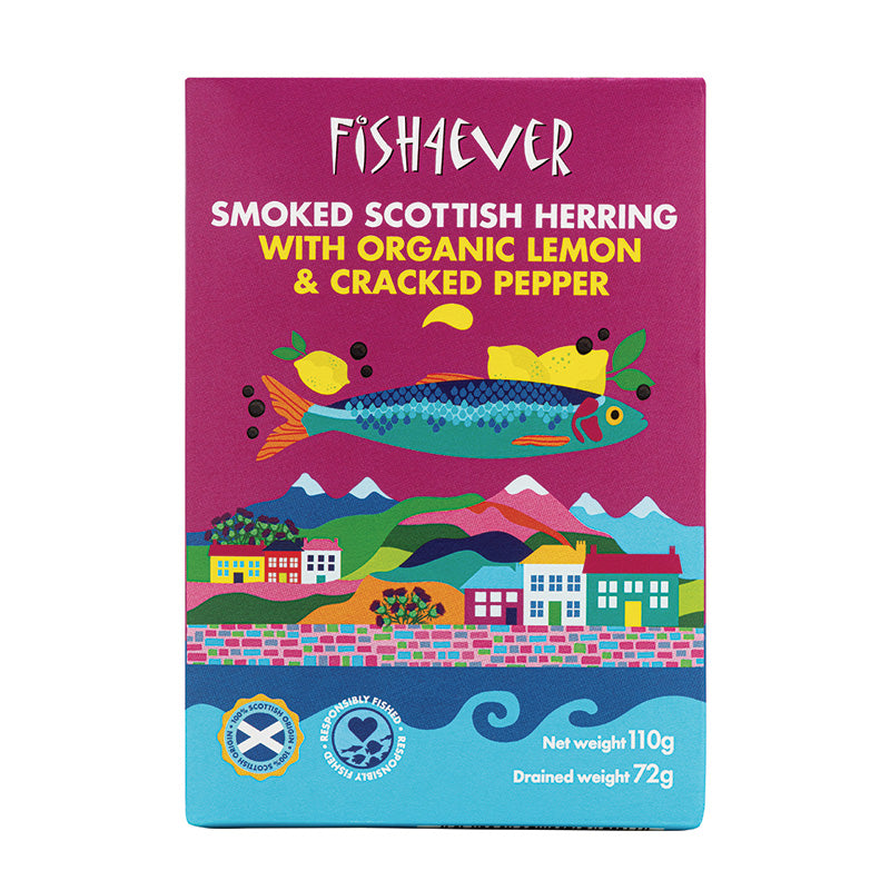 Smoked Herring with Lemon &  Black Pepper
