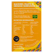 Mackerel Fillets in Sunflower Oil