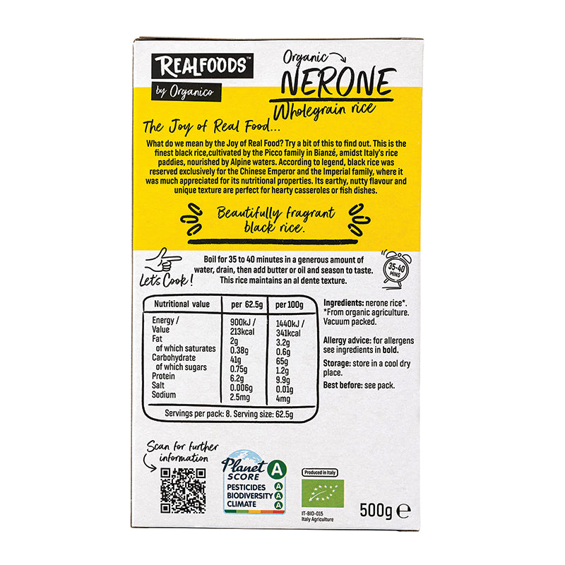 Organic Nerone Wholegrain Rice