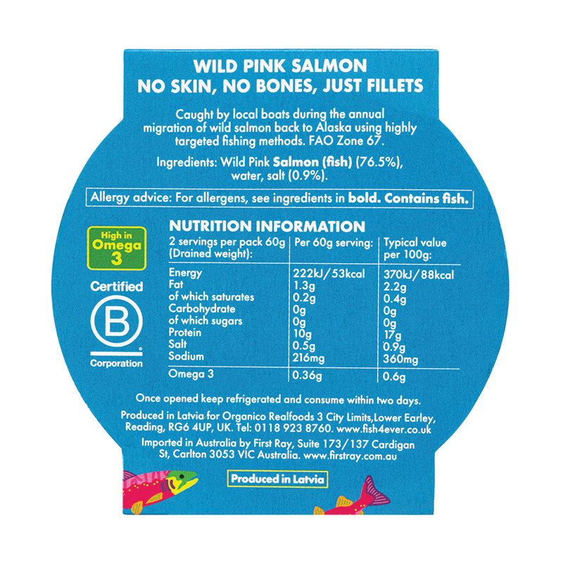 Wild Pink Salmon Filleted