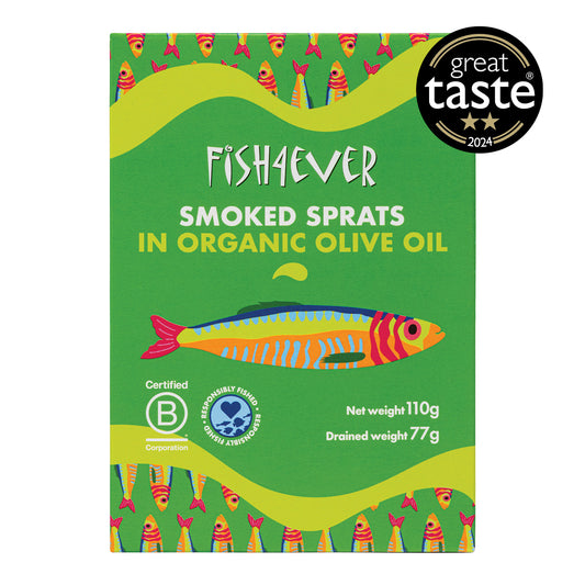 Smoked Sprats in Organic Olive Oil