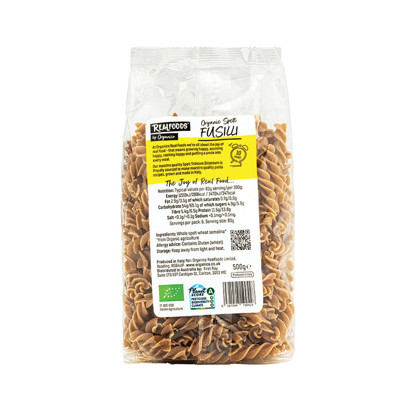 Organic Spelt Fusilli