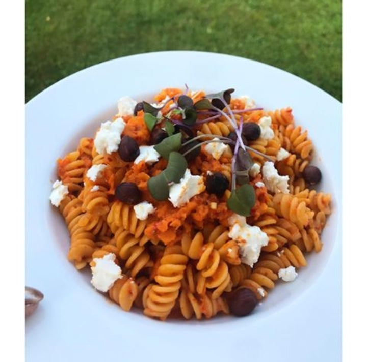 Carrot and Red Pepper Pasta