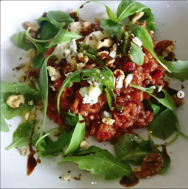 Red Risotto with Apple & Beetroot