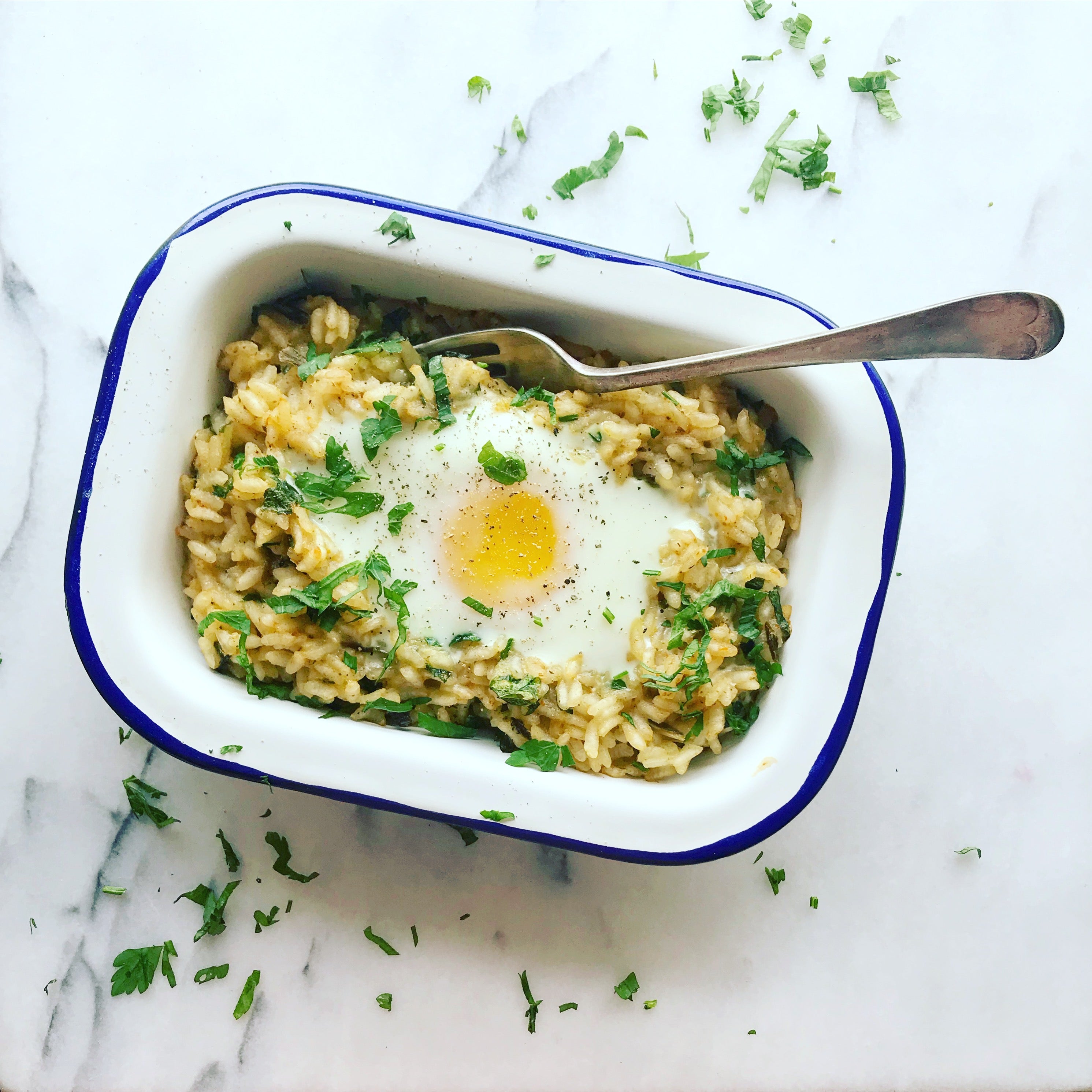Baked Egg Risotto - Organico Realfoods
